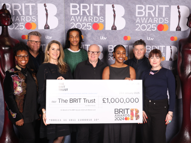 The BRIT Awards with Mastercard raised £1,000,000 in 2024 for its music industry charity The BRIT Trust.